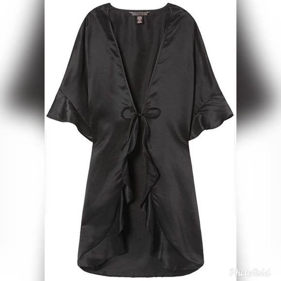 VS Ruffle Satin Kimono & Robe - Picture 2 of 3